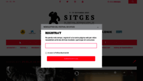 What Sitgesfilmfestival.com website looked like in 2021 (3 years ago)