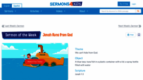 What Sermons4kids.com website looked like in 2021 (3 years ago)