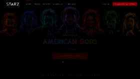 What Starz.com website looked like in 2021 (3 years ago)