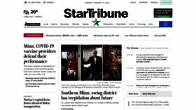 What Startribune.com website looked like in 2021 (3 years ago)