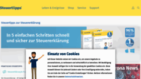 What Steuertipps.de website looked like in 2021 (3 years ago)