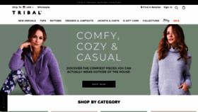 What Shoptribalfashion.com website looked like in 2021 (3 years ago)