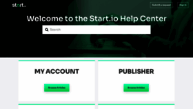 What Support.start.io website looked like in 2021 (3 years ago)