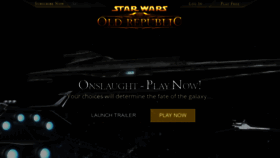 What Swtor.com website looked like in 2021 (3 years ago)