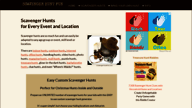 What Scavenger-hunt-fun.com website looked like in 2021 (3 years ago)