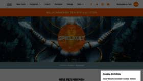 What Spielkult.de website looked like in 2021 (3 years ago)