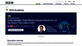 What Sgxacademy.com website looked like in 2021 (3 years ago)