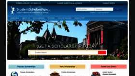 What Studentscholarships.org website looked like in 2021 (3 years ago)