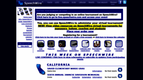 What Speechwire.com website looked like in 2021 (3 years ago)