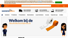 What Sleufetikettenfabriek.nl website looked like in 2021 (3 years ago)