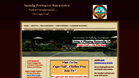 What Sandyterraces.com website looked like in 2021 (3 years ago)