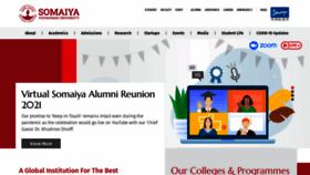What Somaiya.edu website looked like in 2021 (3 years ago)