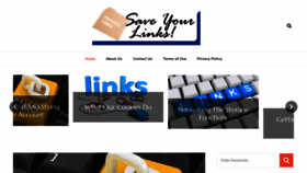 What Saveyourlinks.com website looked like in 2021 (3 years ago)