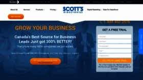 What Scottsdirectories.com website looked like in 2021 (3 years ago)