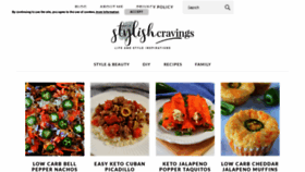 What Stylishcravings.com website looked like in 2021 (3 years ago)