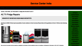 What Servicecentreindia.com website looked like in 2021 (3 years ago)
