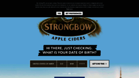 What Strongbow.com website looked like in 2021 (3 years ago)