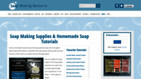 What Soap-making-resource.com website looked like in 2021 (3 years ago)