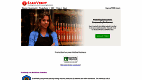What Scanverify.com website looked like in 2021 (4 years ago)