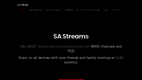 What Sastreams.co.za website looked like in 2021 (3 years ago)