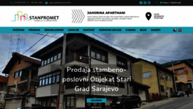 What Stanpromet.ba website looked like in 2021 (3 years ago)