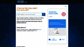 What Snar.cz website looked like in 2021 (3 years ago)