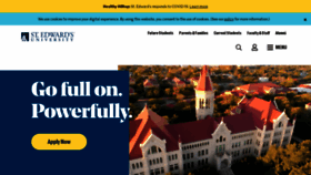 What Stedwards.edu website looked like in 2021 (3 years ago)