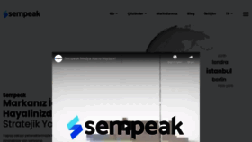 What Sempeak.com website looked like in 2021 (3 years ago)