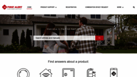 What Support.firstalert.com website looked like in 2021 (3 years ago)