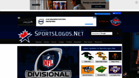 What Sportslogos.net website looked like in 2021 (3 years ago)