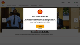What Shell.com.ng website looked like in 2021 (3 years ago)
