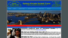 What Sydneytourguide.com.au website looked like in 2021 (3 years ago)