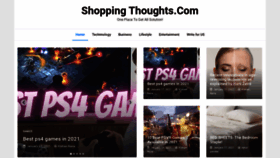 What Shoppingthoughts.com website looked like in 2021 (3 years ago)