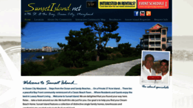 What Sunsetisland.net website looked like in 2021 (3 years ago)