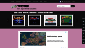 What Snesfun.com website looked like in 2021 (3 years ago)