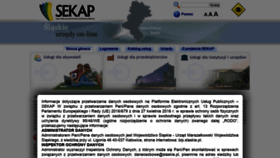 What Sekap.pl website looked like in 2021 (4 years ago)