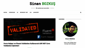 What Sinanbozkus.com website looked like in 2021 (3 years ago)