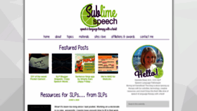 What Sublimespeech.com website looked like in 2021 (3 years ago)
