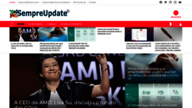 What Sempreupdate.com.br website looked like in 2021 (3 years ago)