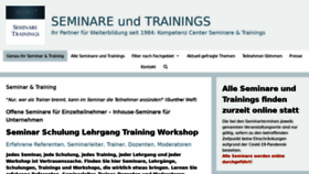 What Seminar-training.io-business.de website looked like in 2021 (3 years ago)