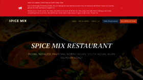 What Spicemixrestaurant.com website looked like in 2021 (3 years ago)