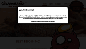 What Saucemans.com website looked like in 2021 (3 years ago)