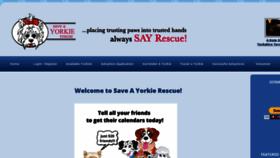 What Saveayorkierescue.org website looked like in 2021 (3 years ago)