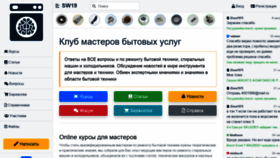 What Sw19.ru website looked like in 2021 (3 years ago)