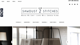 What Sawdust2stitches.com website looked like in 2021 (3 years ago)