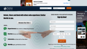 What Similarworlds.com website looked like in 2021 (3 years ago)