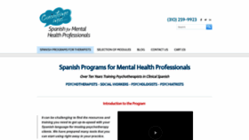 What Spanishformentalhealth.com website looked like in 2021 (3 years ago)