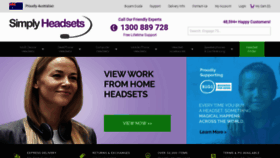 What Simplyheadsets.com.au website looked like in 2021 (3 years ago)