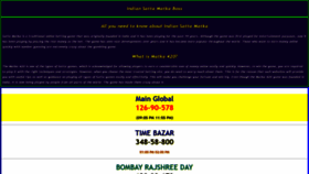What Sattamatkaleak.mobi website looked like in 2021 (3 years ago)