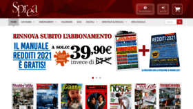 What Sprea.it website looked like in 2021 (4 years ago)